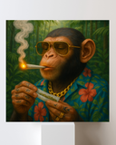 Monkey Tropical Trees Canvas