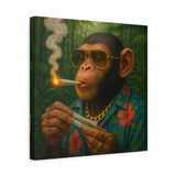 Monkey Tropical Trees Canvas