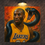 Kobe Bryant The Black Mamba Canvas