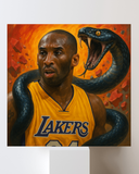 Kobe Bryant The Black Mamba Canvas