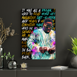 Biggie Smalls Bling Gold Canvas