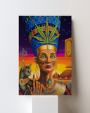 Psychedelic Egyptian Queen Canvas
