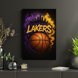 Lakers Smoke City Canvas