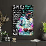 Biggie Smalls Bling Silver Canvas