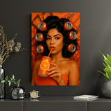 Opulent Orange Beauty Canvas