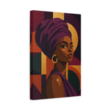 Afrocentric Queen Caramel Canvas