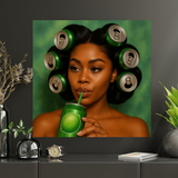 Luscious Lime Beauty Canvas