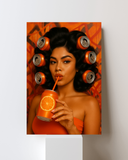 Opulent Orange Beauty Canvas