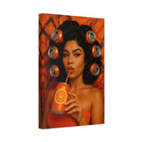Opulent Orange Beauty Canvas