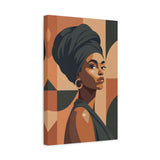 Afrocentric Queen Cream Canvas