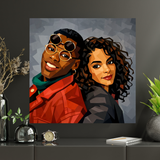 Dwayne and Whitley Canvas