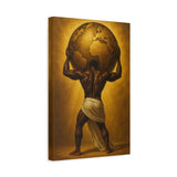 Power of Man Gold Canvas