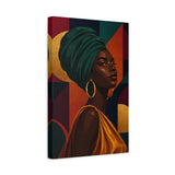 Afrocentric Queen Chocolate Canvas