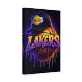Lakers Drip Canvas