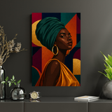 Afrocentric Queen Chocolate Canvas