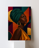 Afrocentric Queen Chocolate Canvas