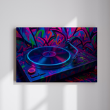 Electric DJ Neon Canvas