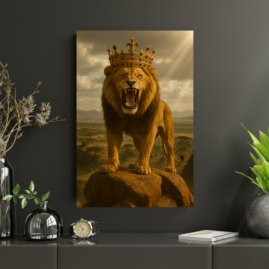 King of the Crowned Jungle Canvas
