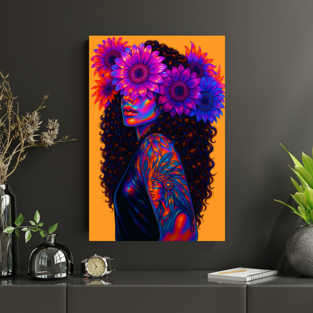 Floral Soul Glow Canvas