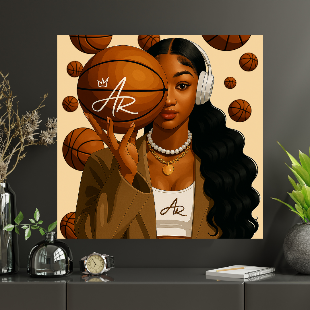 Buckets & Beauty Angel Reese Canvas
