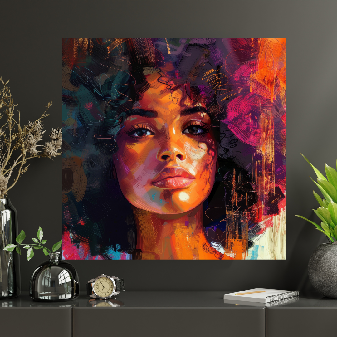 Crown in Color Canvas