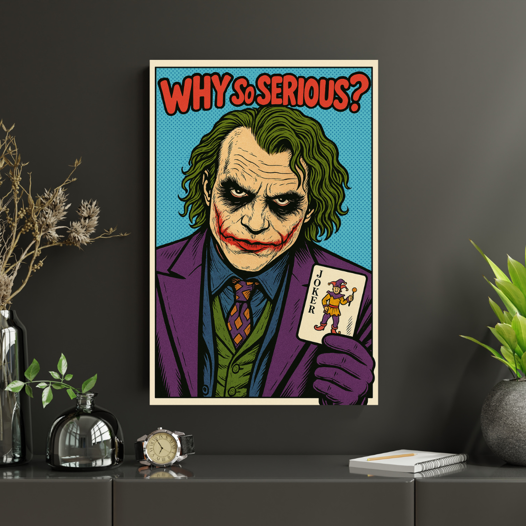 The Joker Comic Book Canvas