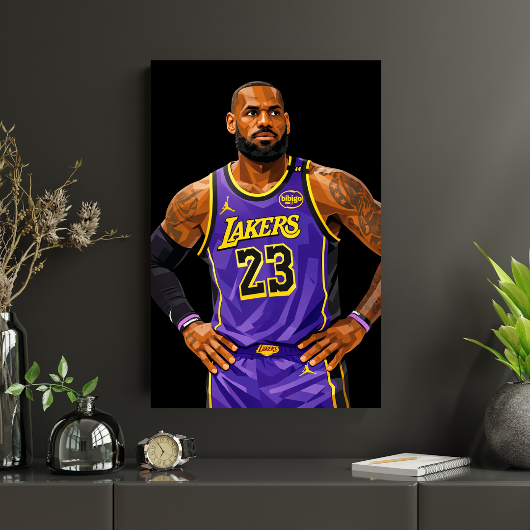 Lebron James Lakers Canvas
