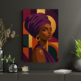 Afrocentric Queen Caramel Canvas