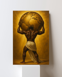 Power of Man Gold Canvas