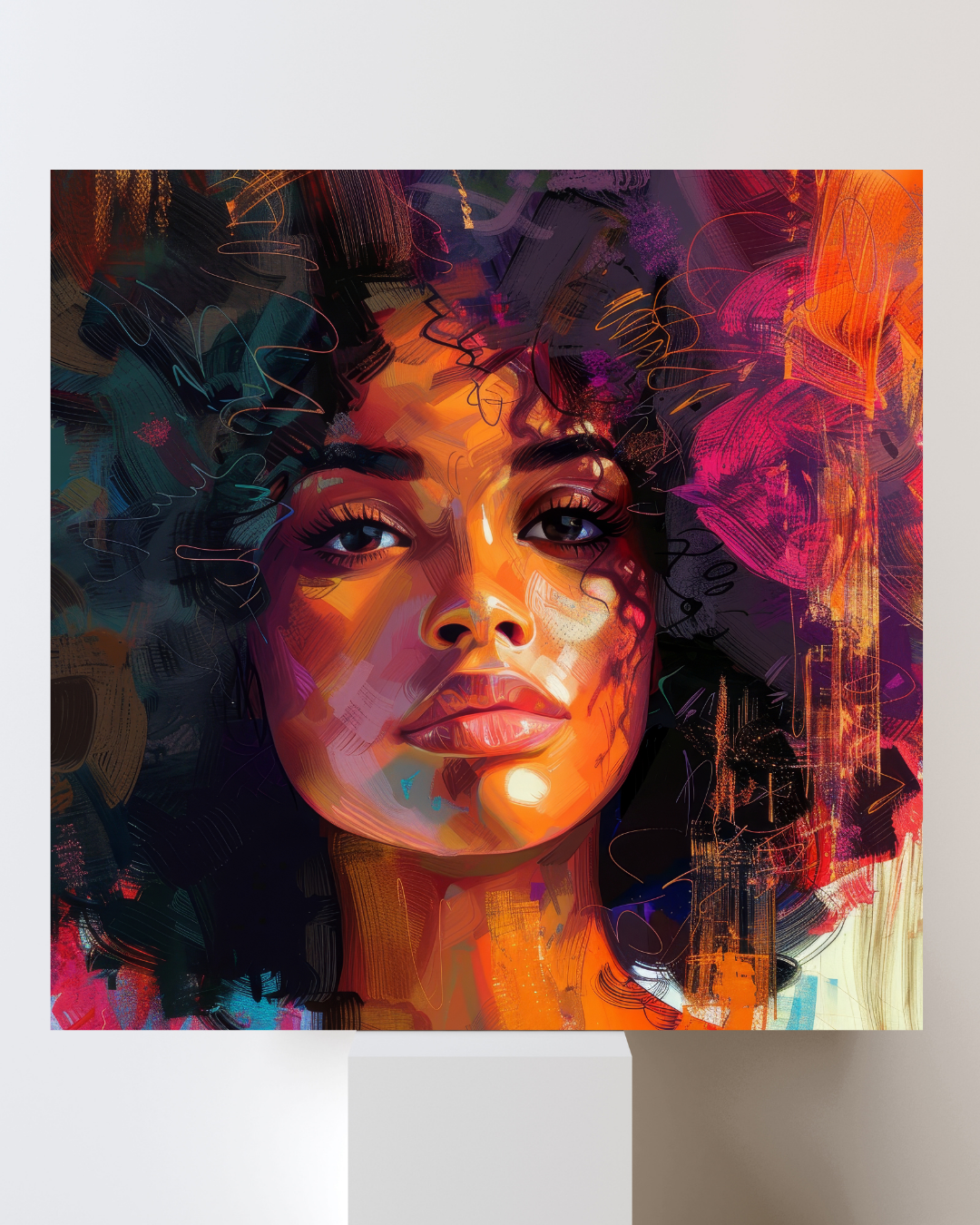 Crown in Color Canvas