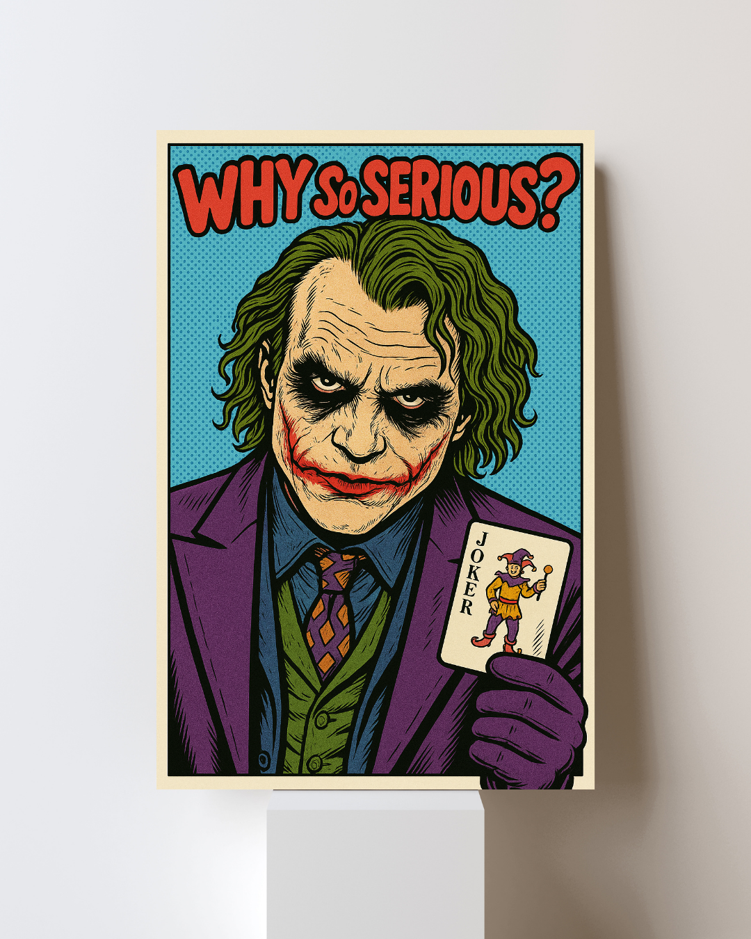The Joker Comic Book Canvas