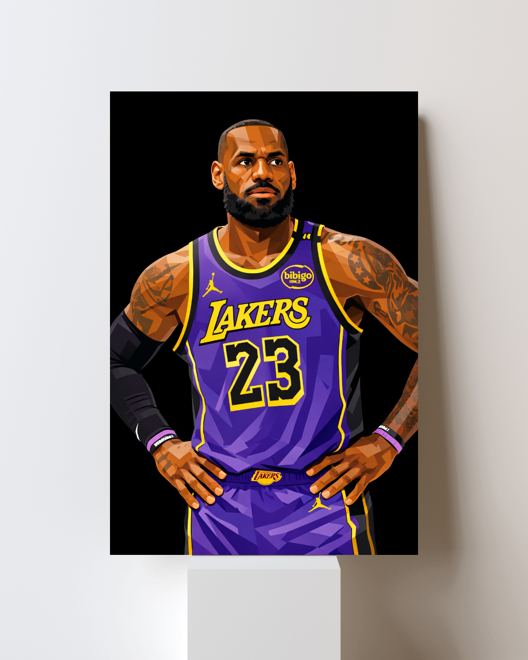 Lebron James Lakers Canvas
