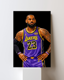 Lebron James Lakers Canvas