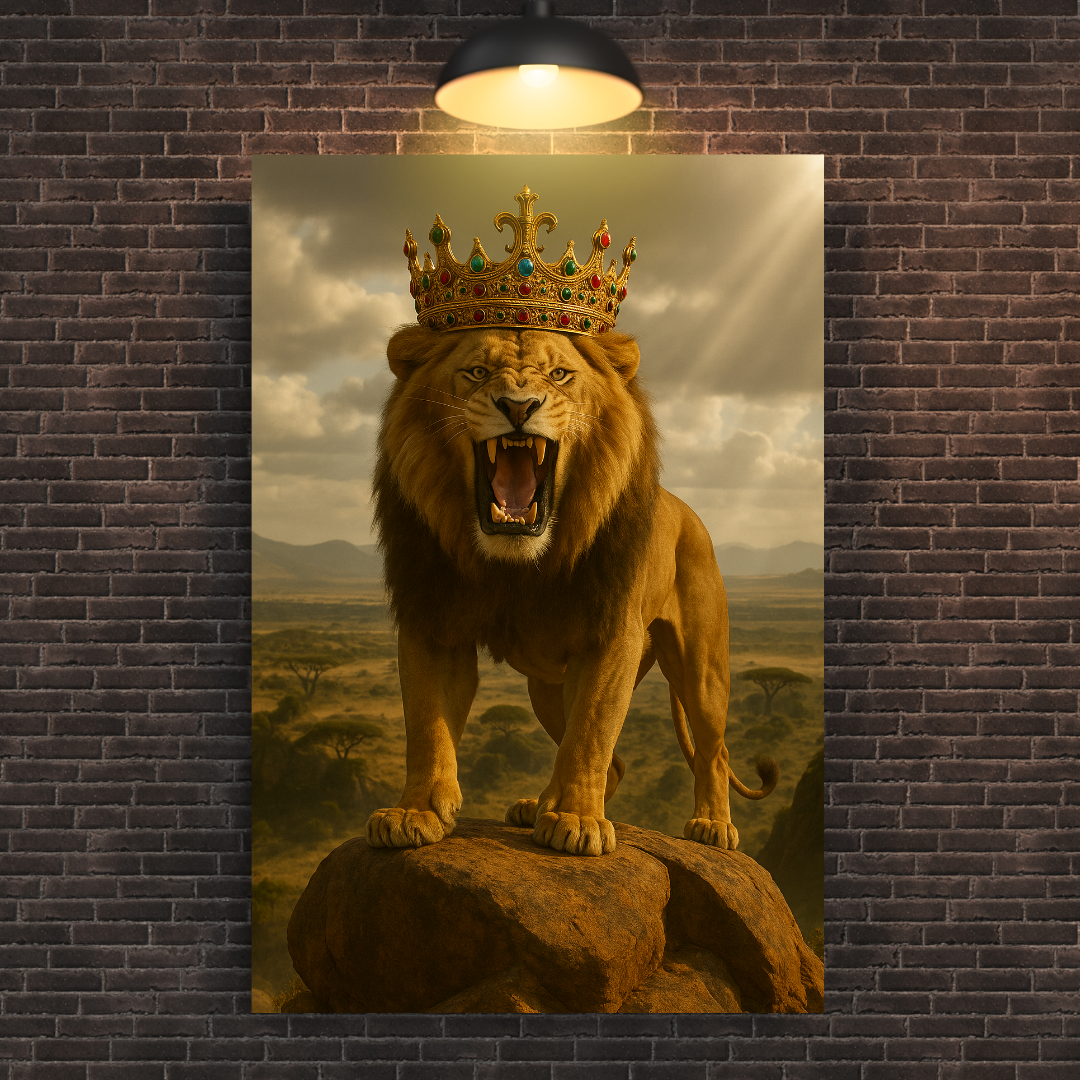 King of the Crowned Jungle Canvas