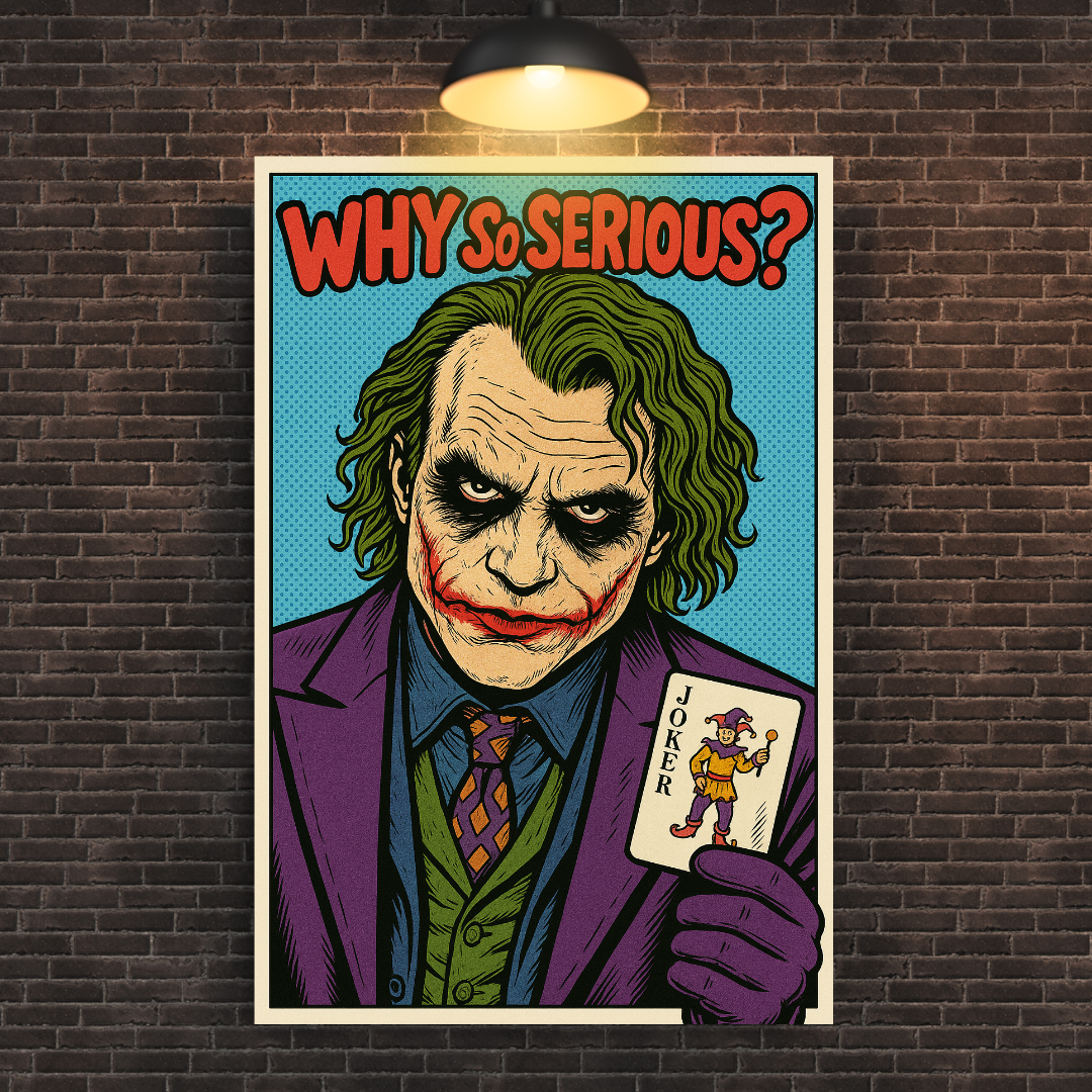 The Joker Comic Book Canvas
