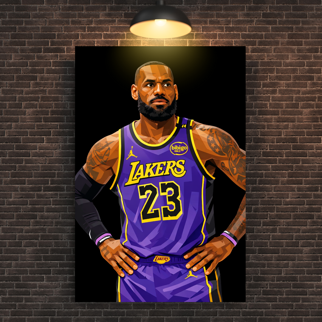 Lebron James Lakers Canvas