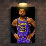 Lebron James Lakers Canvas