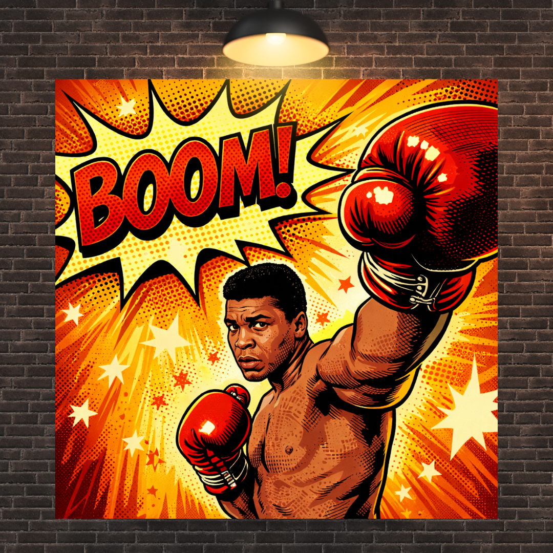 Ali Comic Book Canvas